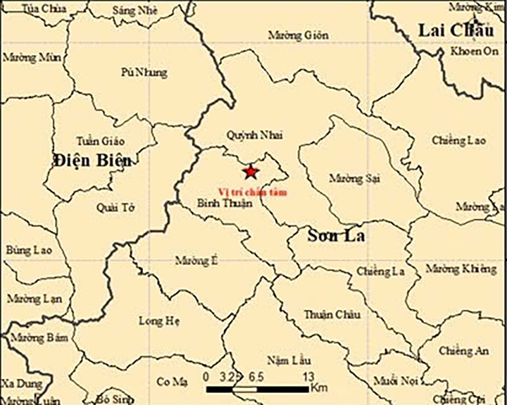 Minor earthquakes strike Son La and Hue, no damage reported